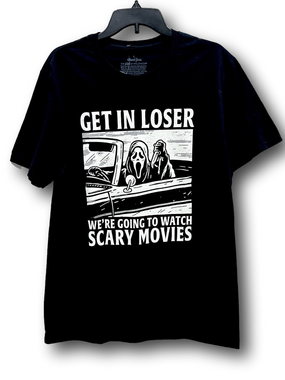 Ghost Face "Get In Loser...'" Halloween Graphic T-Shirt - Size Large - NWT
